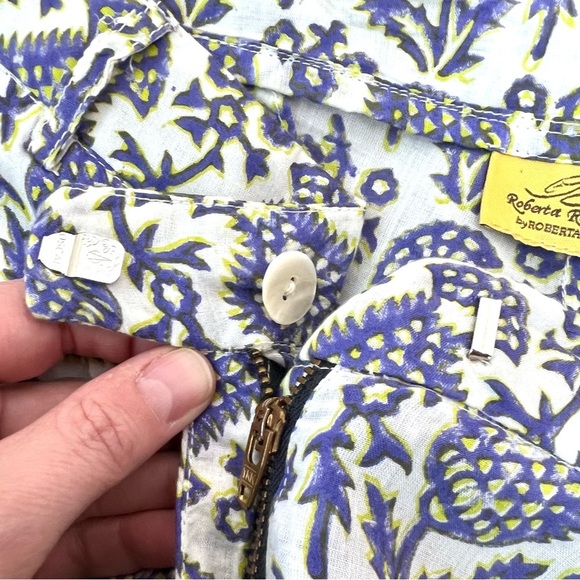 Roberta Roller Rabbit Lightweight Pineapple High Rise Lounge Pants - Picture 8 of 9